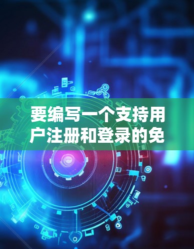 要编写一个支持用户注册和登录的免费七天加速器工具,可以按照以下步骤进行 要编写一个支持用户注册和登录的免费七天加速器工具,可以按照以下步骤进行