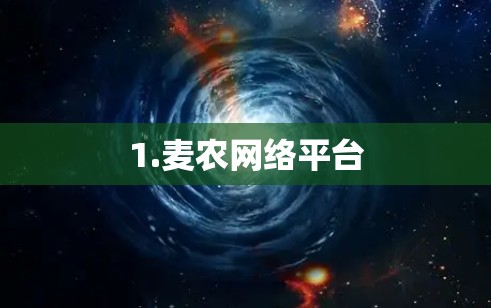 1.麦农网络平台