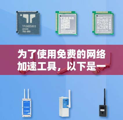 为了使用免费的网络加速工具，以下是一些推荐和操作指南