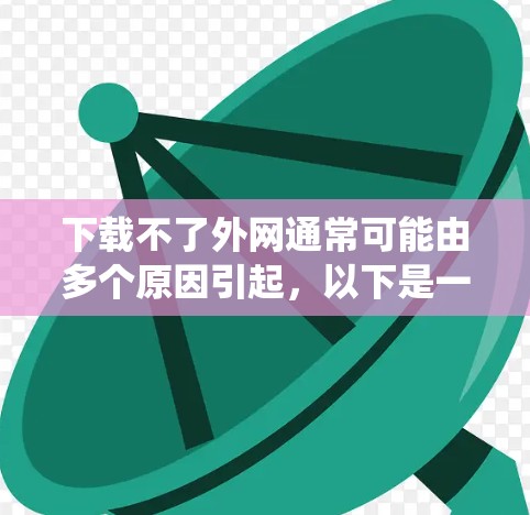 下载不了外网通常可能由多个原因引起，以下是一些常用解决方法的系统建议