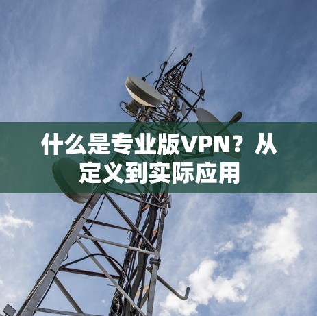 什么是专业版VPN？从定义到实际应用