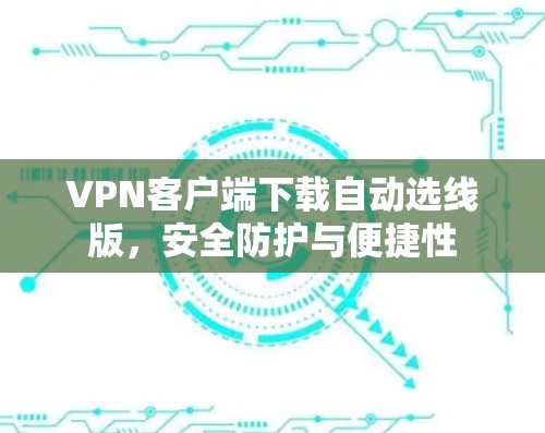 VPN客户端下载自动选线版，安全防护与便捷性