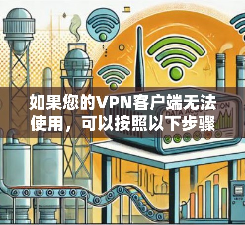 如果您的VPN客户端无法使用，可以按照以下步骤进行检查和解决