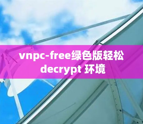 vnpc-free绿色版轻松 decrypt 环境