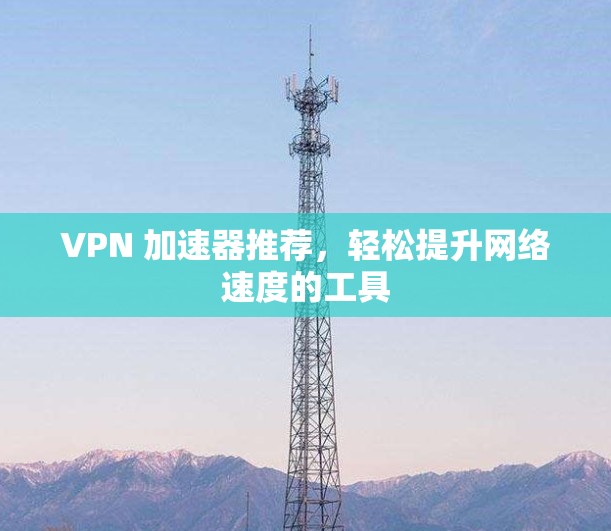VPN 加速器推荐，轻松提升网络速度的工具