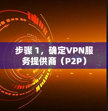 步骤 1，确定VPN服务提供商（P2P）
